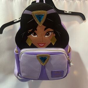 Loungefly Disney Aladdin Jasmine Purple Cosplay
Double Strap Shoulder Bag Purse